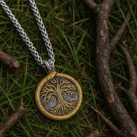 Collana di alberi sacri di Yggdrasil con Jörmungand