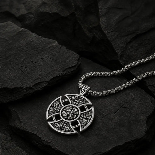 Collier nordique Collier bouclier viking | Acier Inoxydable - Odins Hall