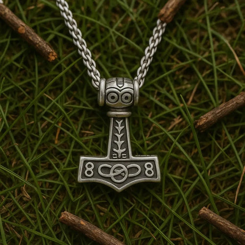 Collier nordique Collier de force Mjolnir Chaine - Odins Hall