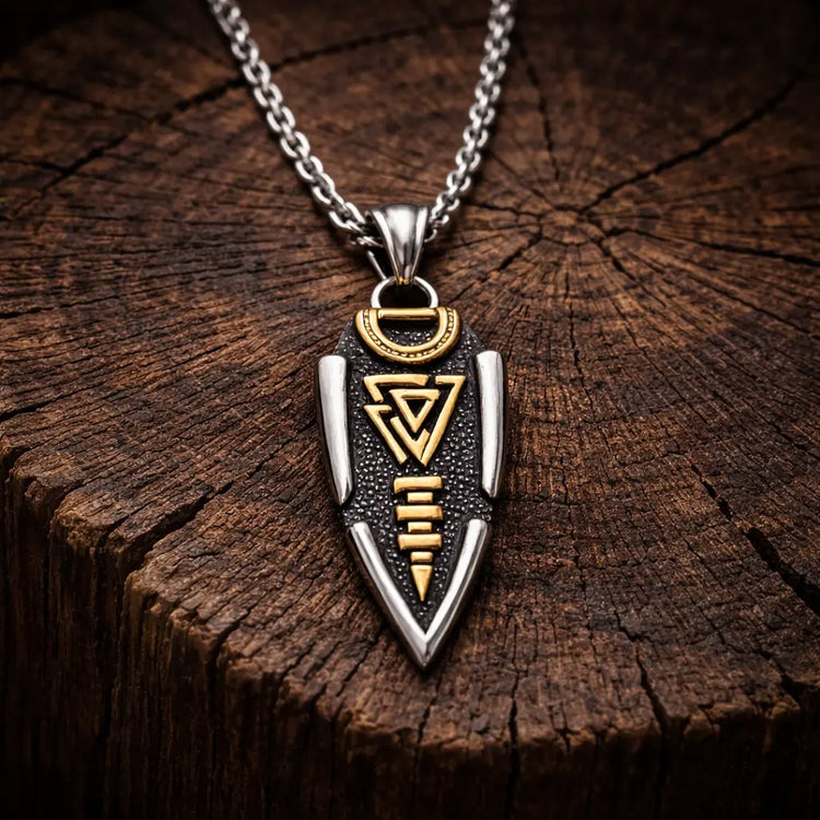 Collana lancia di Odino - Valknut
