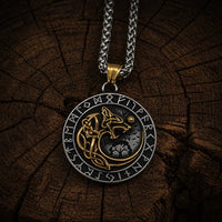 Collana Lupo Gigante Dorata - Fenrir