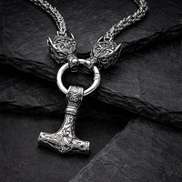 Collana potere di Mjolnir e protezione di Freki e Geri