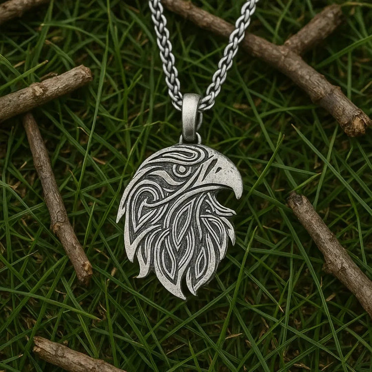 Collana di testa del corvo di Odino