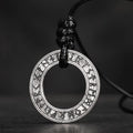 Collana vichinga d'argento 925 - Cerchio runico