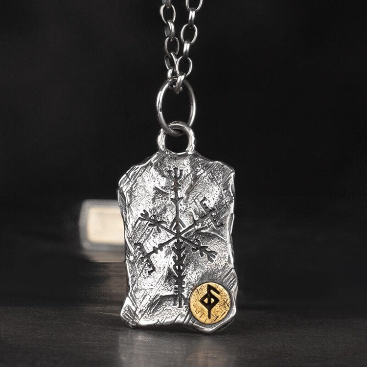 Collana vichinga in argento 925 - Stele runica