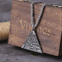 Collana vichinga \"Link of Worlds: Yggdrasil Valknut Pendant