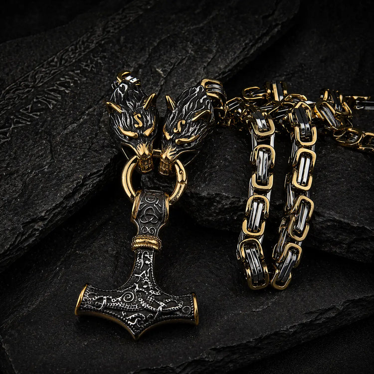Collana Viking Lupo - Sköll e Hati