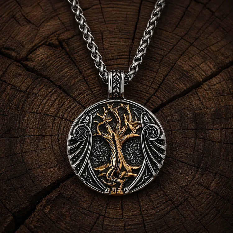 Collana vichinga \"Ciondolo dell'Albero dei Mondi\"