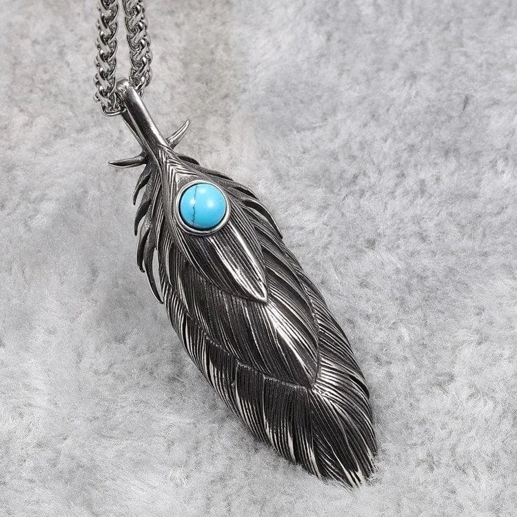 Collana vichinga di piume eterne