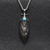 Collana vichinga di piume eterne