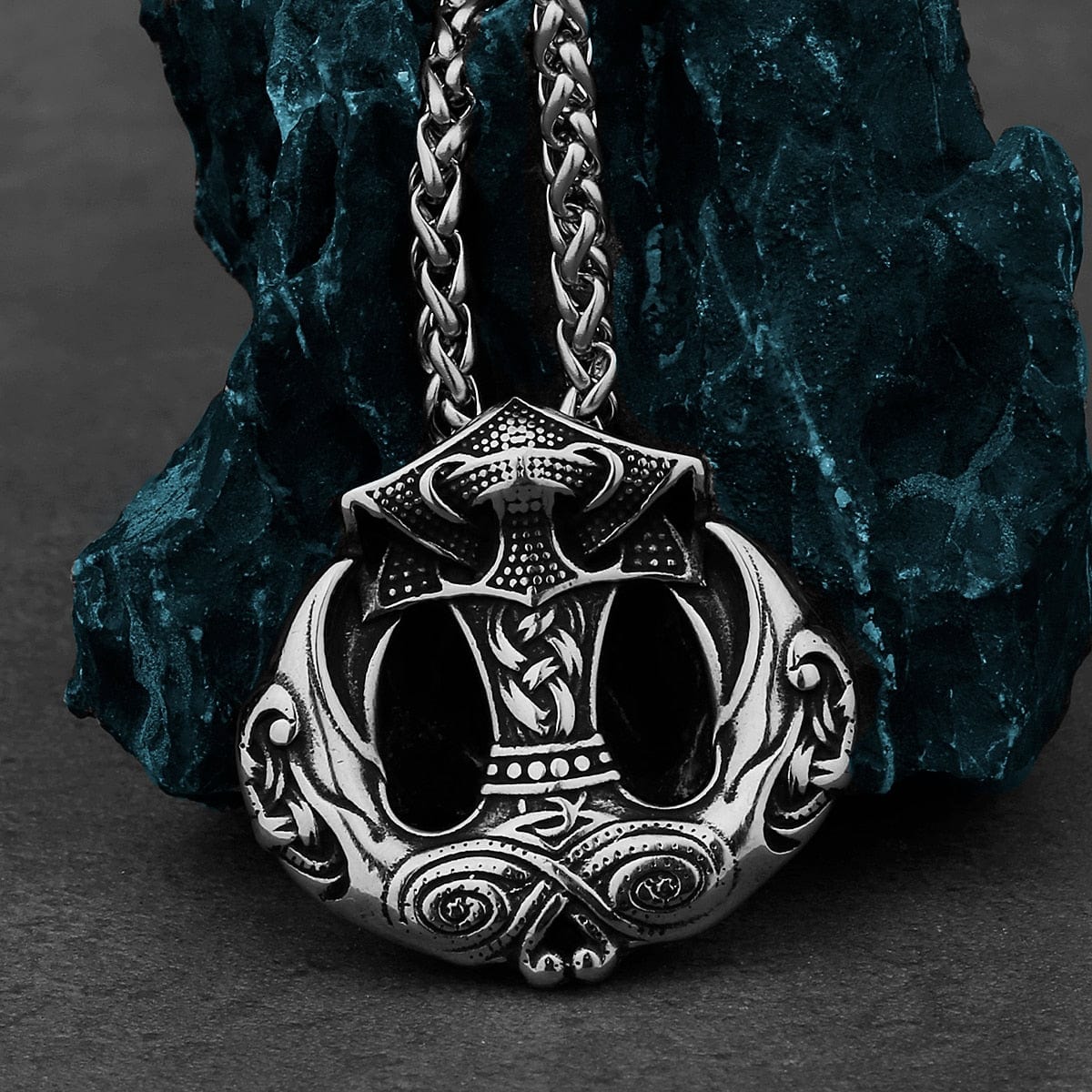 Collana Martello Di Thor In Argento 925 – Ciondolo Vichingo Uomo Donna, Catena 46 Cm