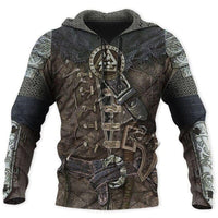 Felpa con cappuccio vichinga \"Valhalla Armour Hoodie