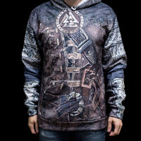 Felpa con cappuccio vichinga \"Valhalla Armour Hoodie