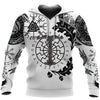 Vêtement Hoodie Viking "Hoodie Énigme Runique et Vegvisir" S - Odins Hall