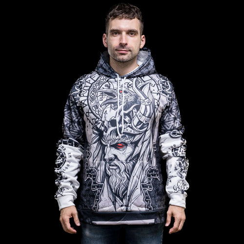 Vêtement Hoodie Viking "Regard de corbeau d'Odin" - Odins Hall