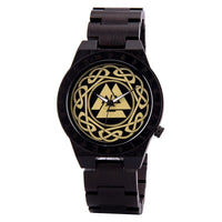 Orologio di legno - Valknut