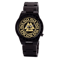 Orologio di legno - Valknut