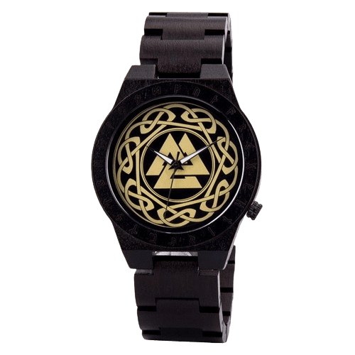 Orologio di legno - Valknut