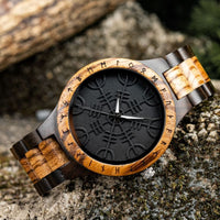 Orologio di legno - Vegvisir