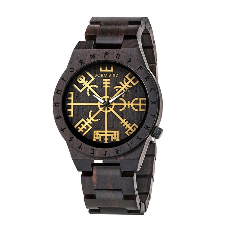 Orologio di legno - Vegvisir