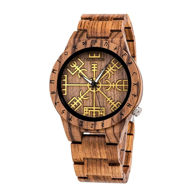 Orologio di legno - Vegvisir