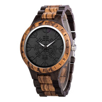 Orologio di legno - Vegvisir