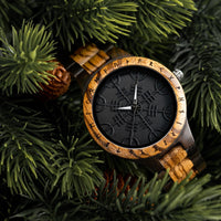 Orologio di legno - Vegvisir