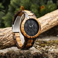 Orologio di legno - Vegvisir