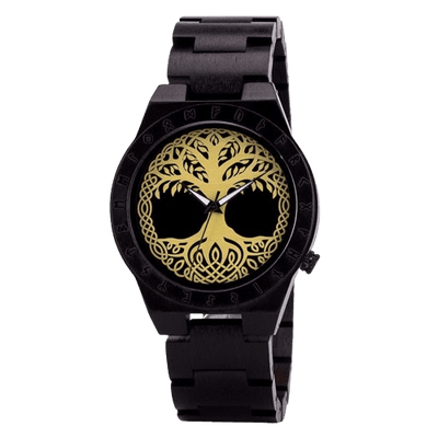Orologio di legno - Yggdrasil