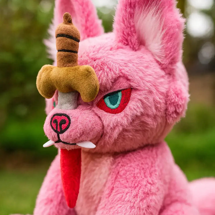Peluche del lupo Fenrir - Rosa
