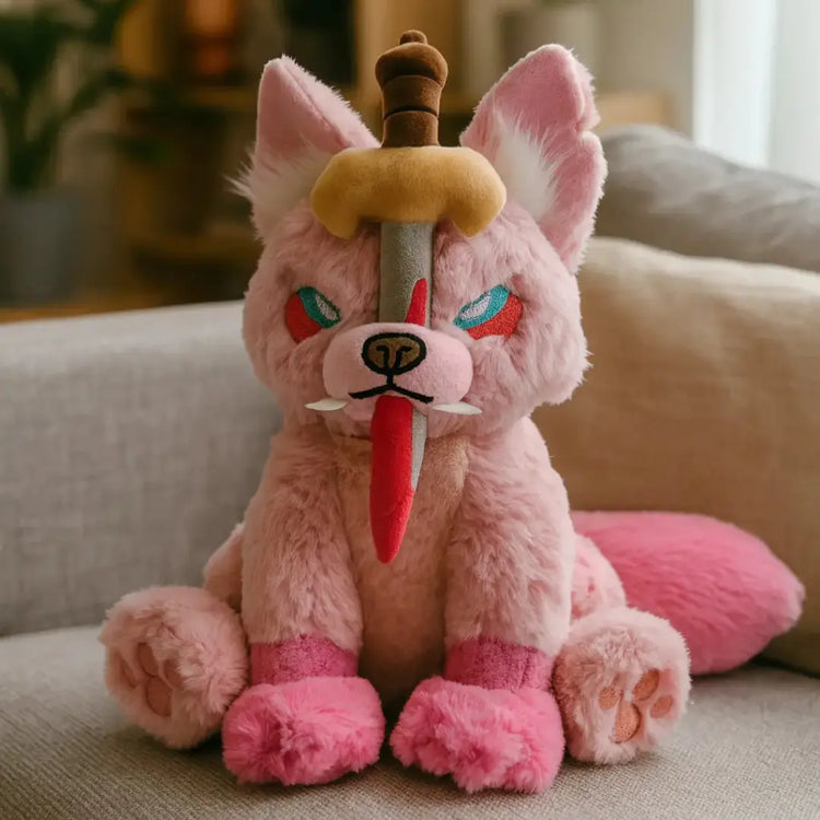 Peluche del lupo Fenrir - Rosa