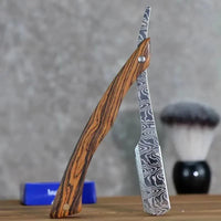Rasoio per barba in legno