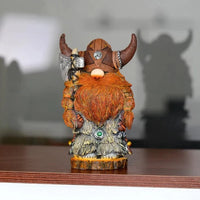 Grande statua di guerriero vichingo