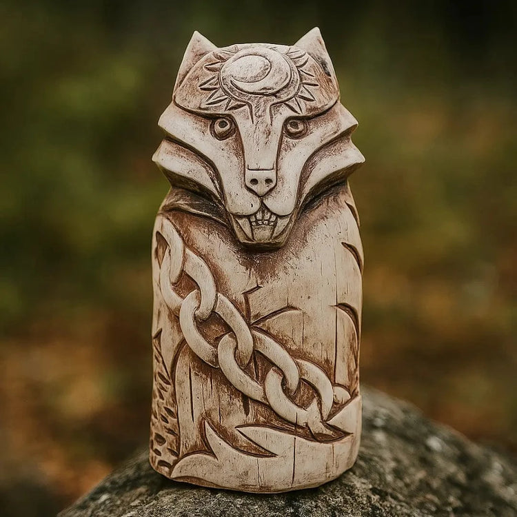 Statuetta del lupo Fenrir