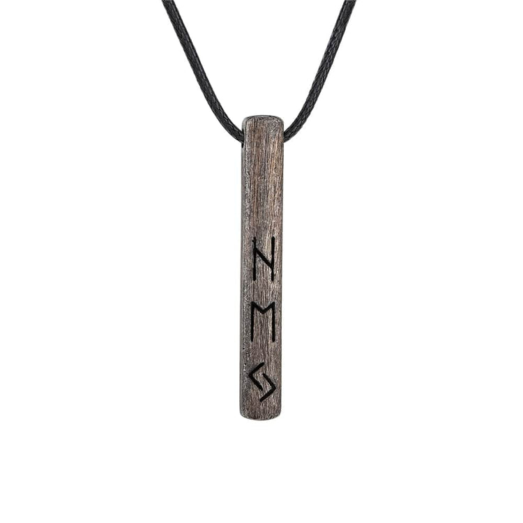 Amuleto vichingo dell'alfabeto runico Futhark - acciaio inossidabile