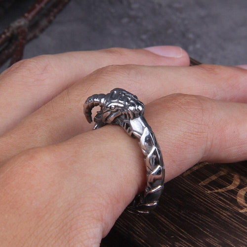 Bague Anneau serpent Viking - Ouroboros symbole - Odins Hall