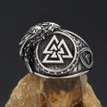 Anello con simbolo Valknut - Acciaio inox - Viking
