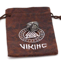 Anello con simbolo Valknut - Acciaio inox - Viking