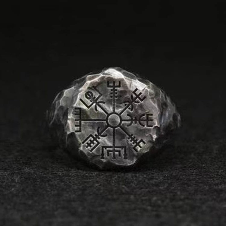 Anello "Segui il tuo cammino" Vegvisir | Acciaio inossidabile