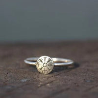 Anello guerriero Vegvisir con scudo