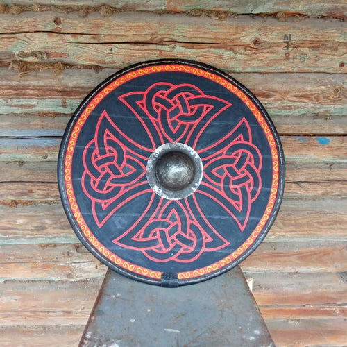 Bouclier Round vikings shield Battle celtic shield wood Viking reenactment - Odins Hall