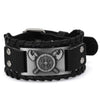 Bracelet Bracelet bouclier viking en cuir 19cm - Odins Hall