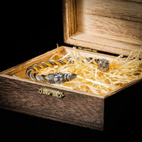 Bracciale della fedeltà vichinga - I corvi di Odino - Oro e argento