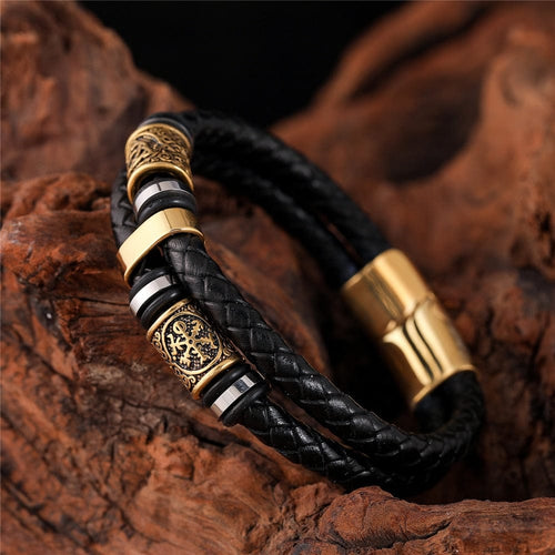 Bracelet Bracelet viking tressé "Agilité du guerrier" 19cm - Odins Hall