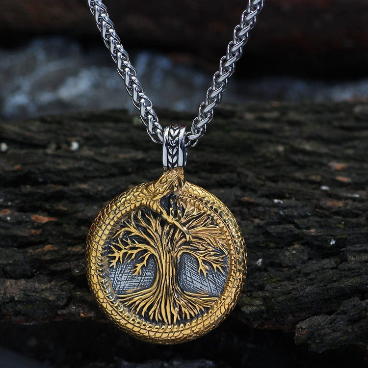 Collana di alberi sacri di Yggdrasil con Jörmungand