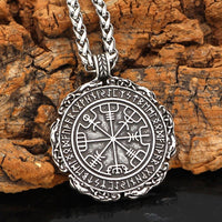 Collana bussola runica Vegvisir