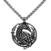 Collana di corvi di Odino| Acciaio inossidabile