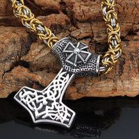 Collana Mjolnir Bravery decorata