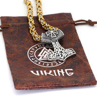 Collana Mjolnir Bravery decorata