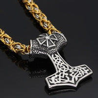 Collana Mjolnir Bravery decorata